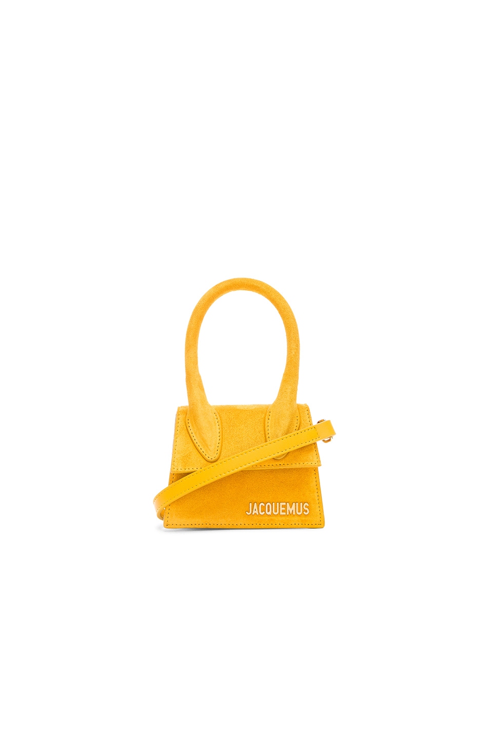 Image 1 of JACQUEMUS Le Sac Chiquito in Yellow Suede