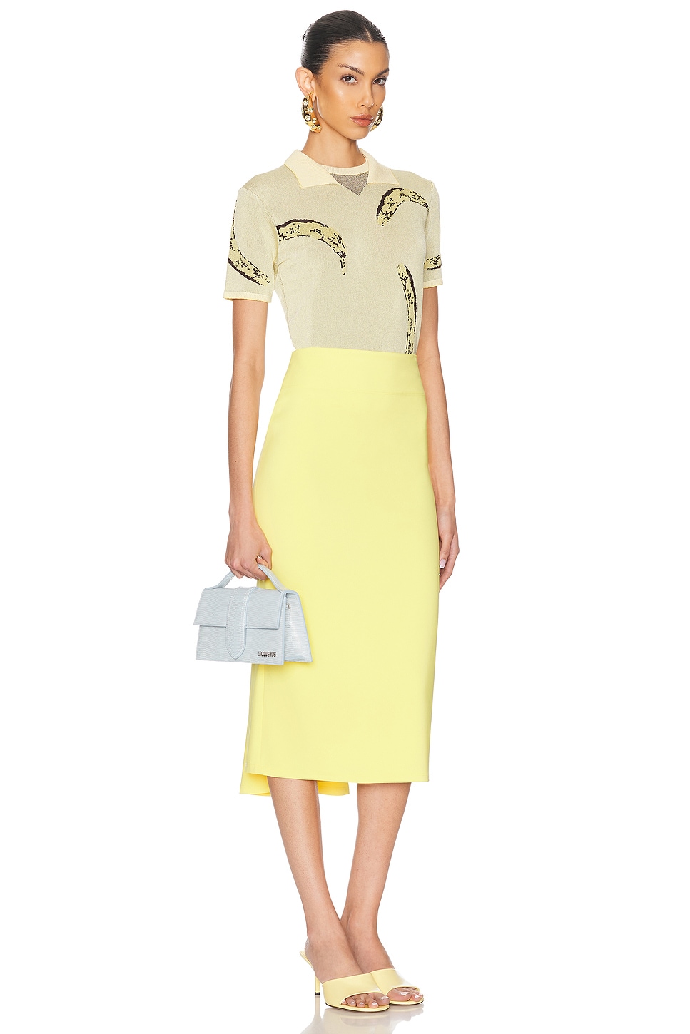 Jacquemus Le Grand Bambino Bag In Light Blue