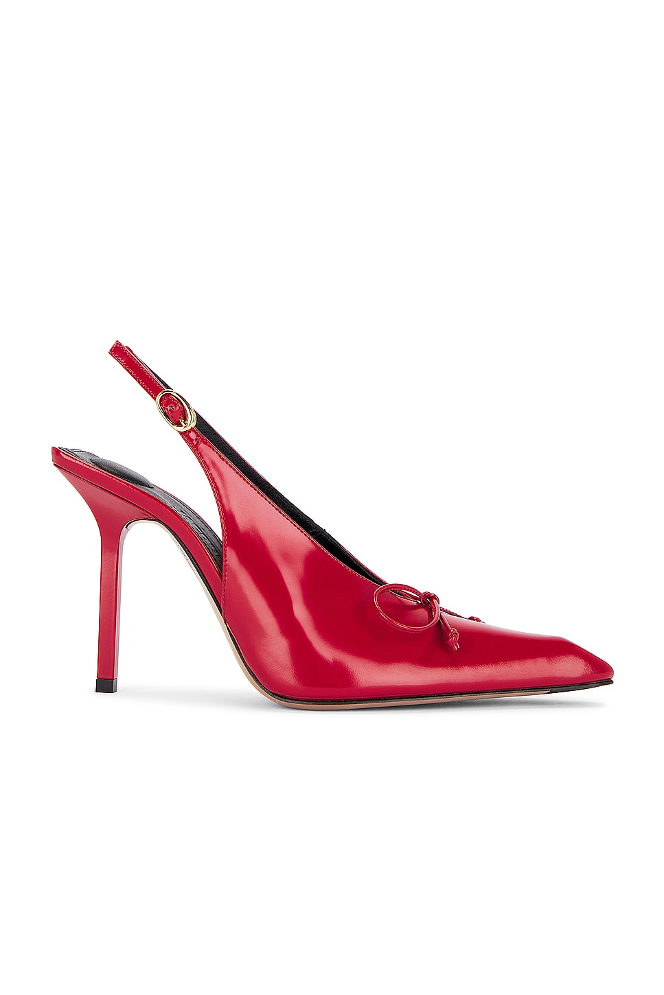 Image 1 of JACQUEMUS Les Slingbacks Cubisto H in Red 1