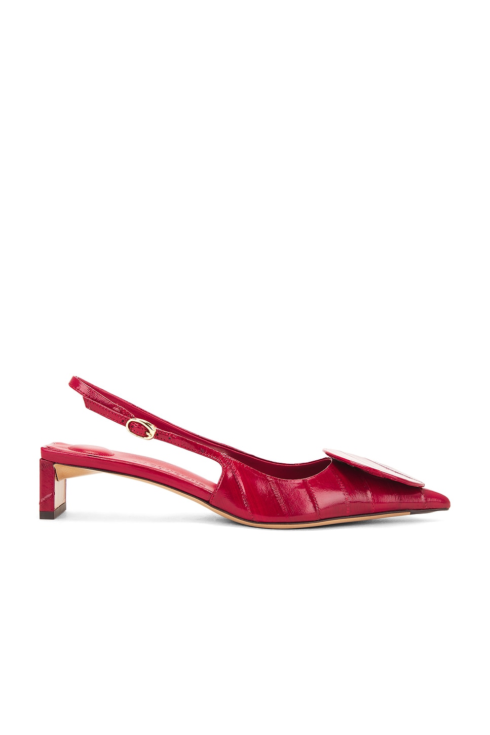 Shop Jacquemus Les Slingbacks Duelo B In Dark Red