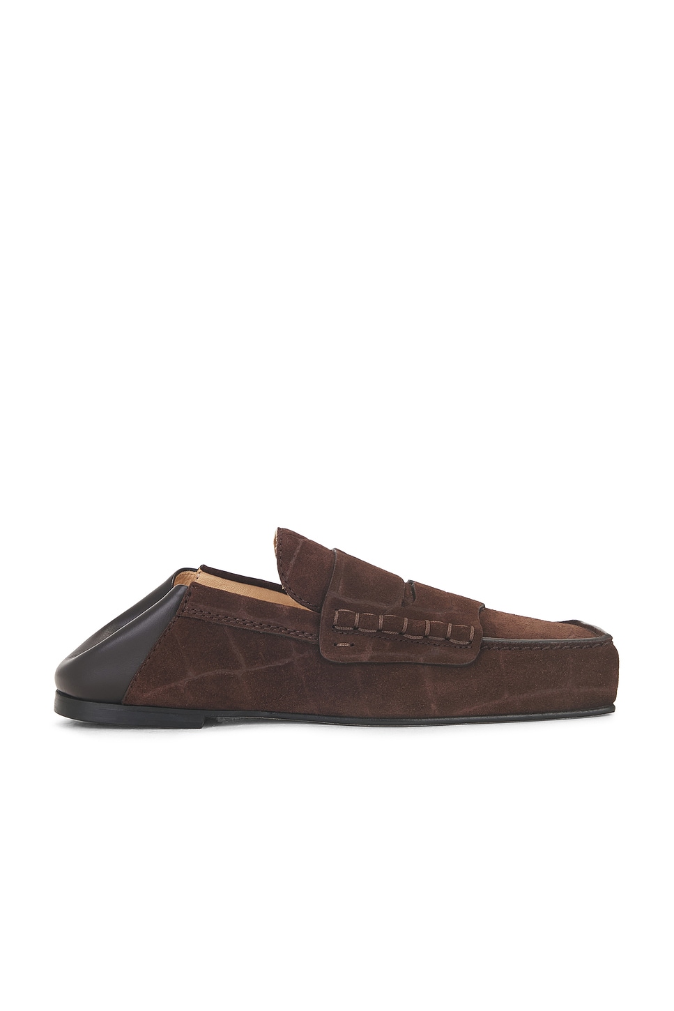 Shop Jacquemus Les Mocassins Carre In Dark Brown