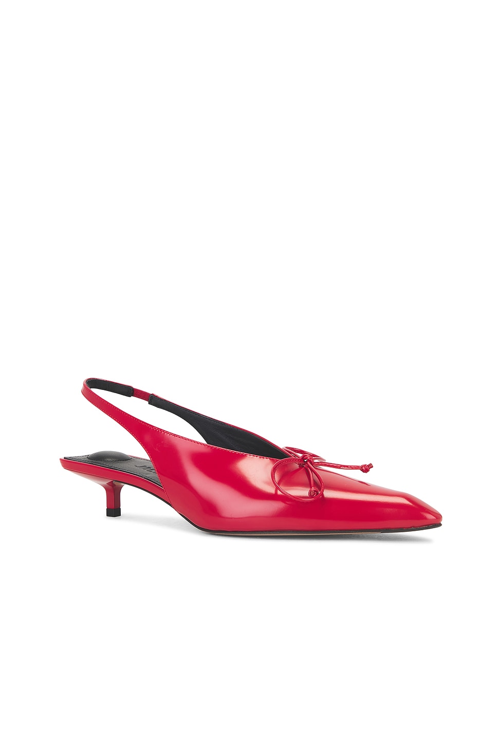 Jacquemus Cubisto 35 Slingback Pumps In Red
