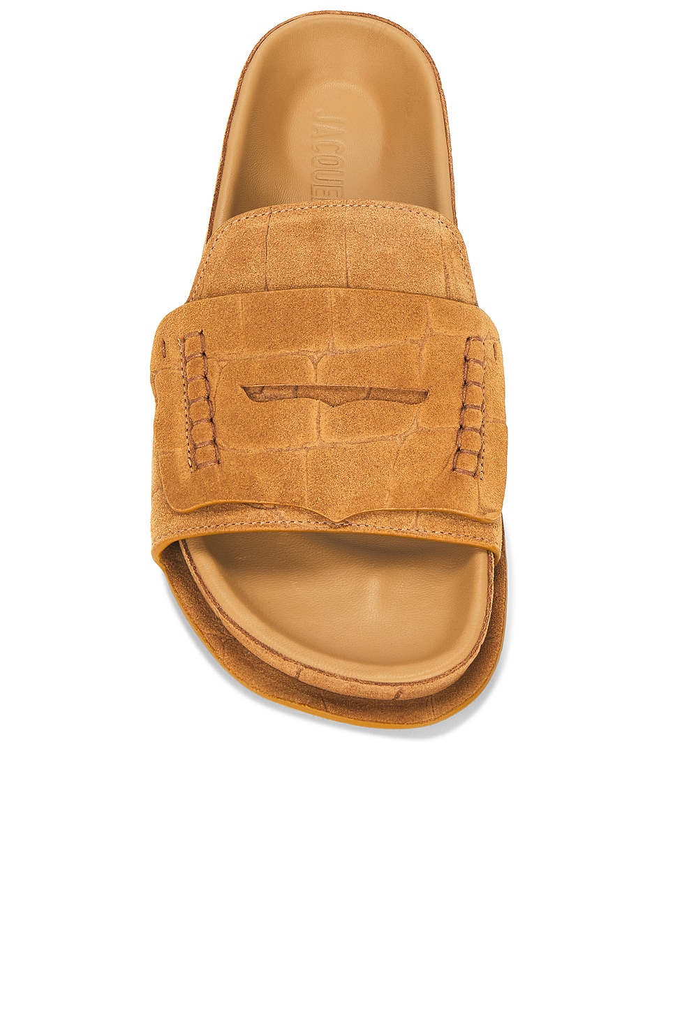 Image 4 of JACQUEMUS Les Sandales Mocassin in Camel