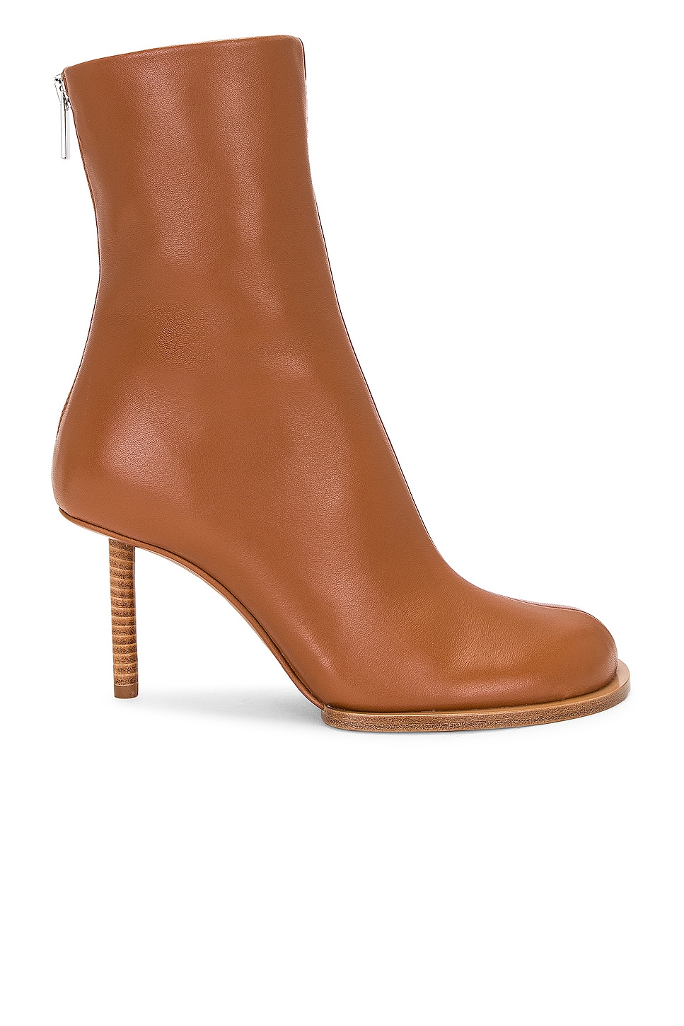 Image 1 of JACQUEMUS Les Bottines Rond Carre in Light Brown