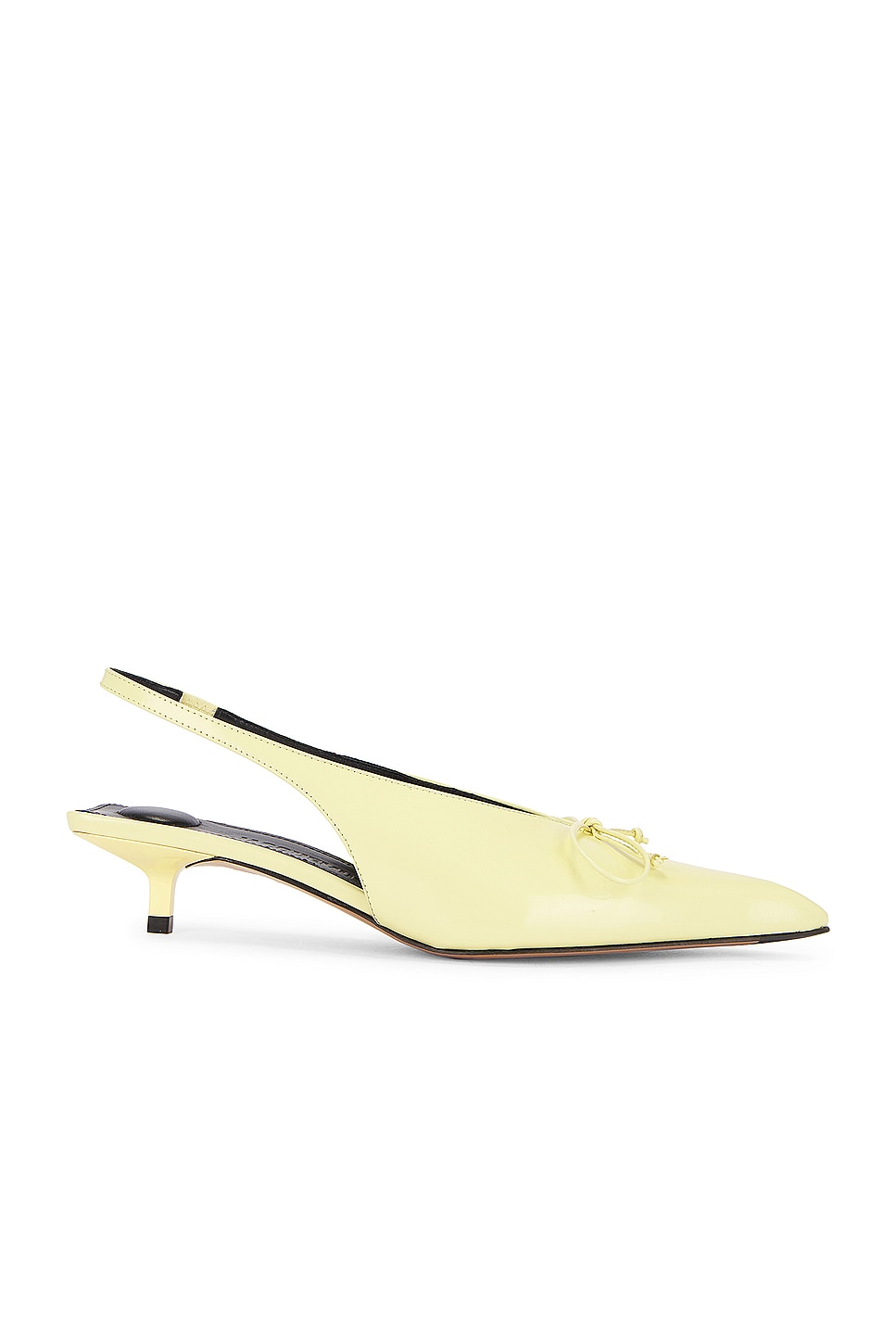 Image 1 of JACQUEMUS Les Slingbacks Cubisto B in Pale Yellow
