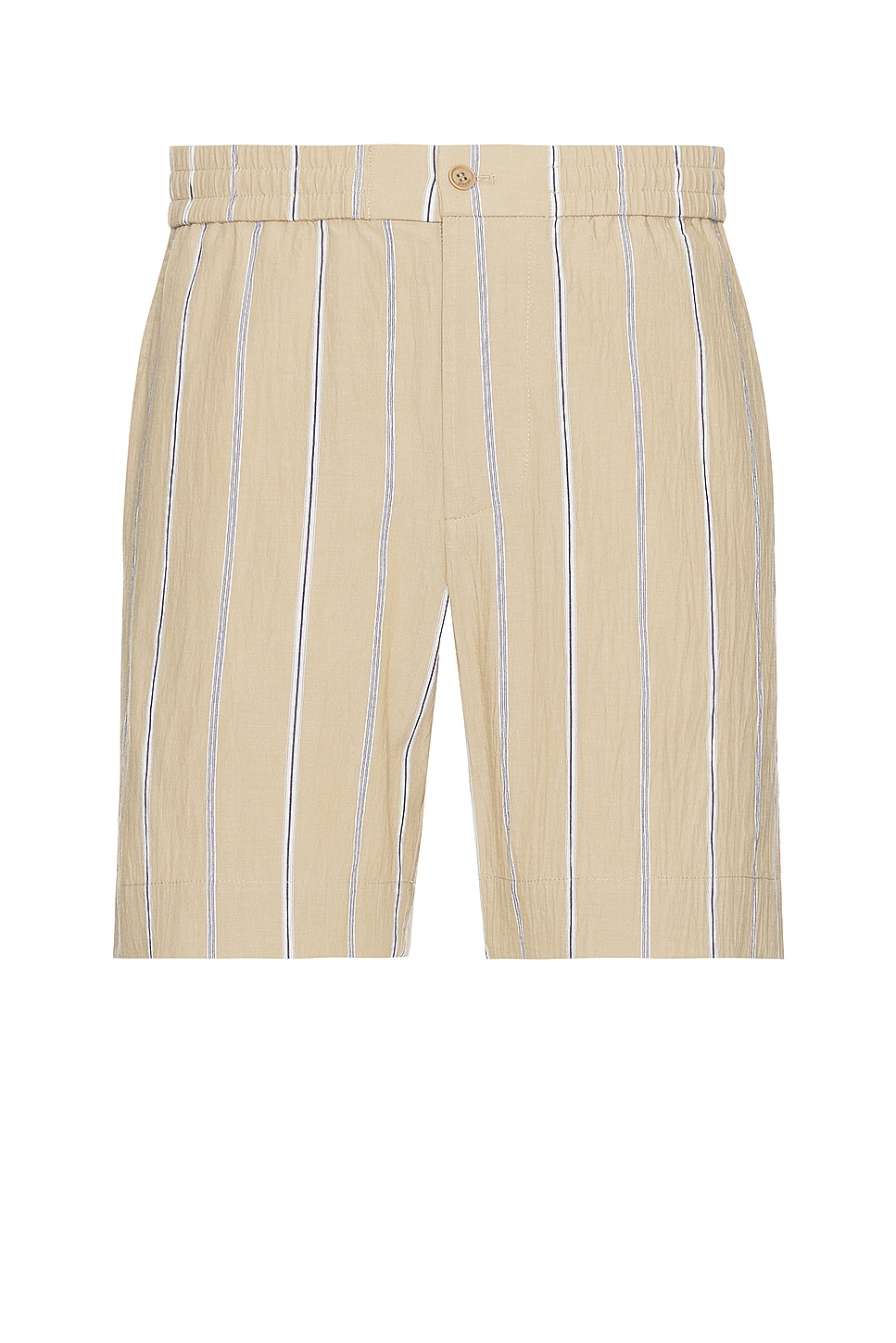 Image 1 of SIMKHAI Sebastian Yarn Dye Stripe Shorts in Khaki