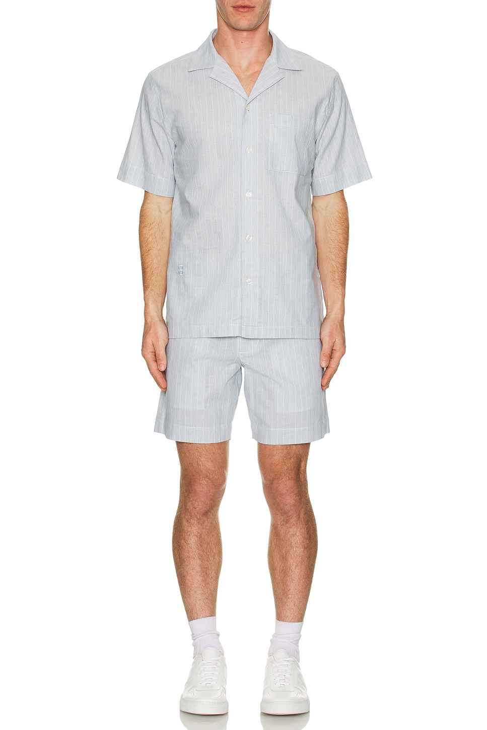 Image 1 of SIMKHAI Sebastian Shorts in Haze Stripe