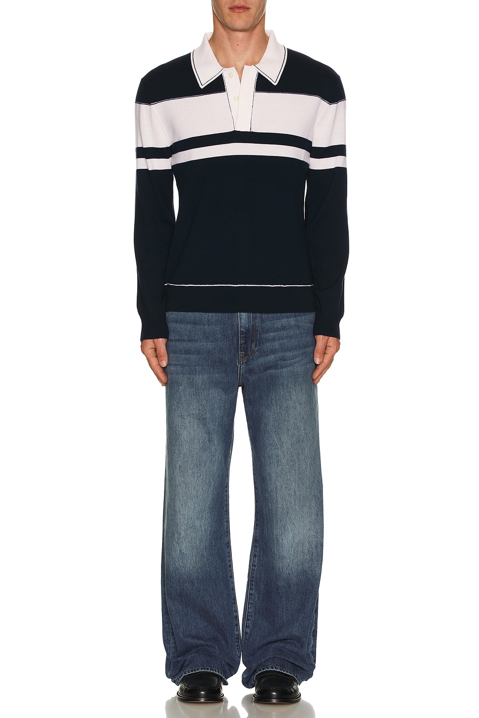 Image 1 of SIMKHAI Poe Wide Leg Jeans in Vintage Wash