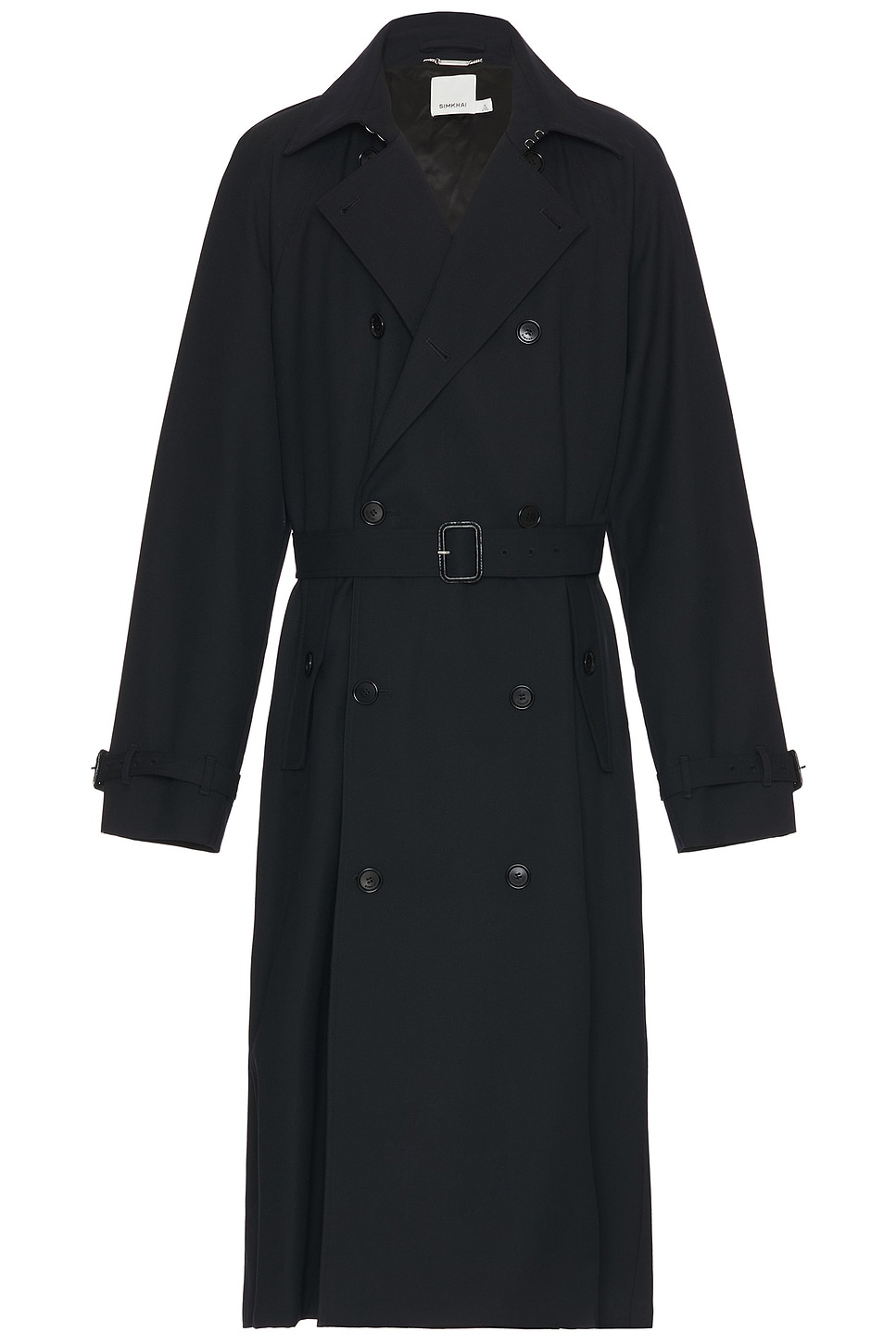 Shop Simkhai Clive Belted Trench In Black