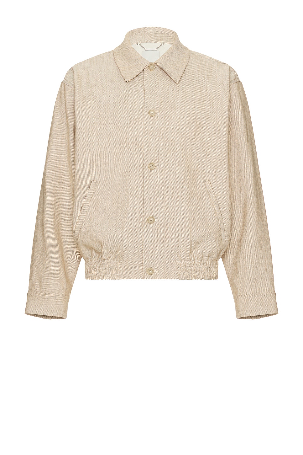 Image 1 of SIMKHAI Archibald Blouson Shirt Jacket in Natural Linen