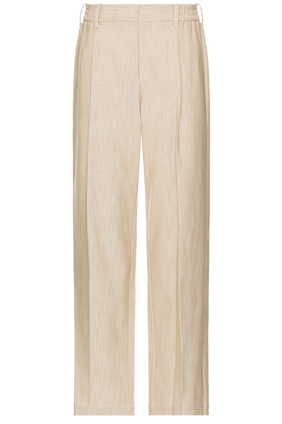 Image 1 of SIMKHAI Duncan Single Pleat Pull On Pants in Natural Linen