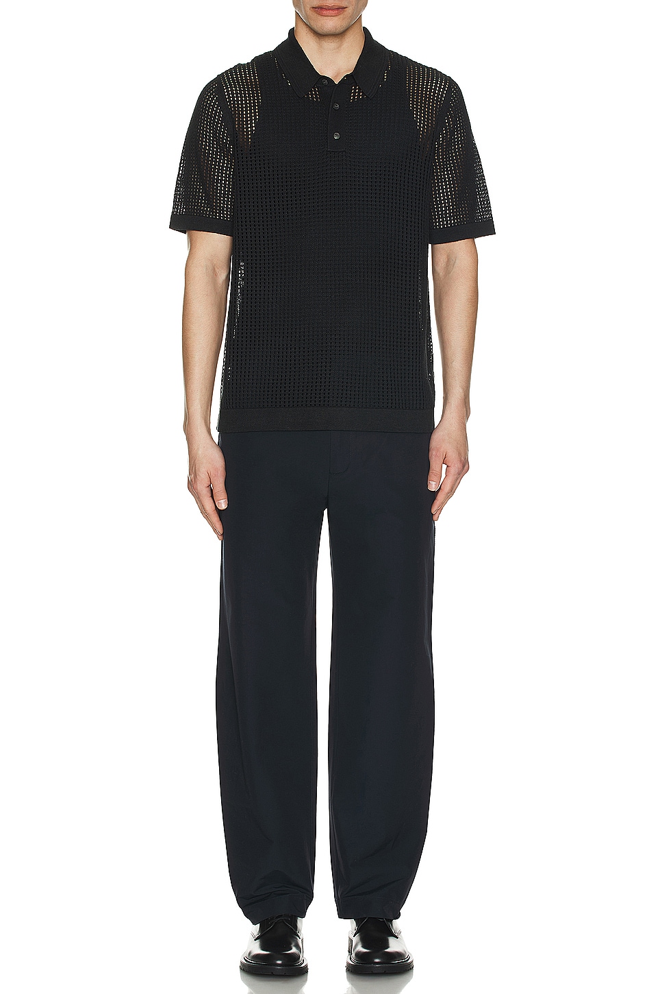 Image 1 of SIMKHAI Saul Darted Straight Leg Pant in Midnight