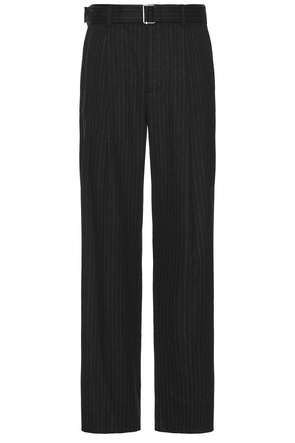 Image 1 of SIMKHAI Elvis Pleated Pull On Trouser in Charcoal Pinstripe