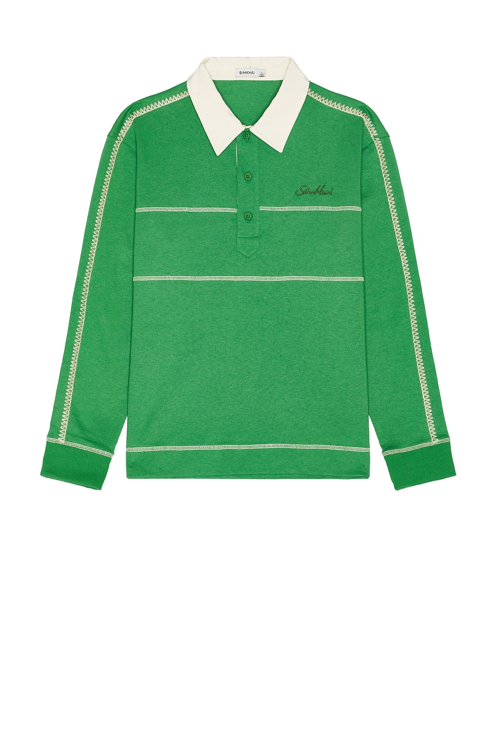 Shop Simkhai Liam Pull Over Polo In Field