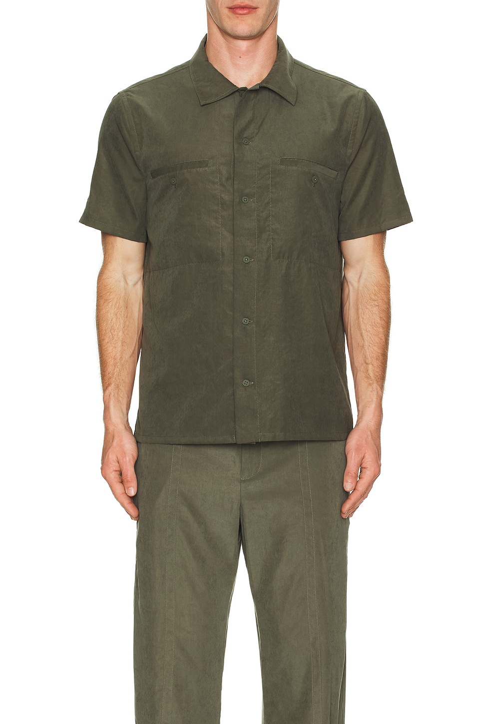 Image 1 of SIMKHAI Military Work Shirt in Sycamore
