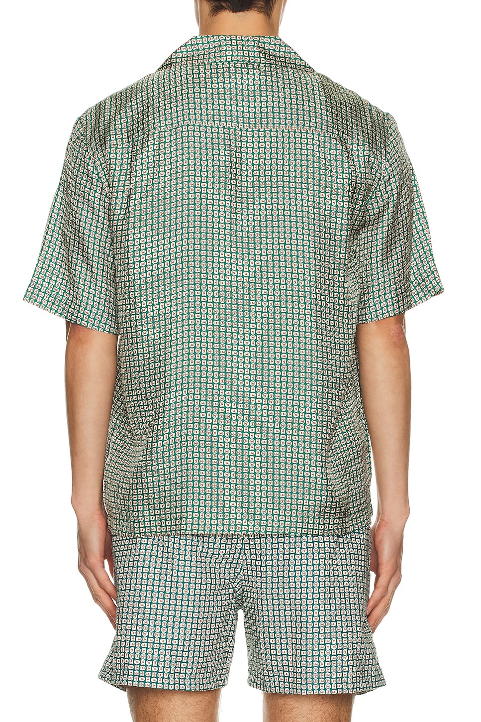 Simkhai Clarke Printed Silk Shirt In Multi