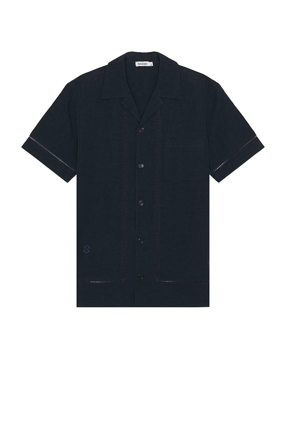 Image 1 of SIMKHAI Marco Camp Shirt in Midnight