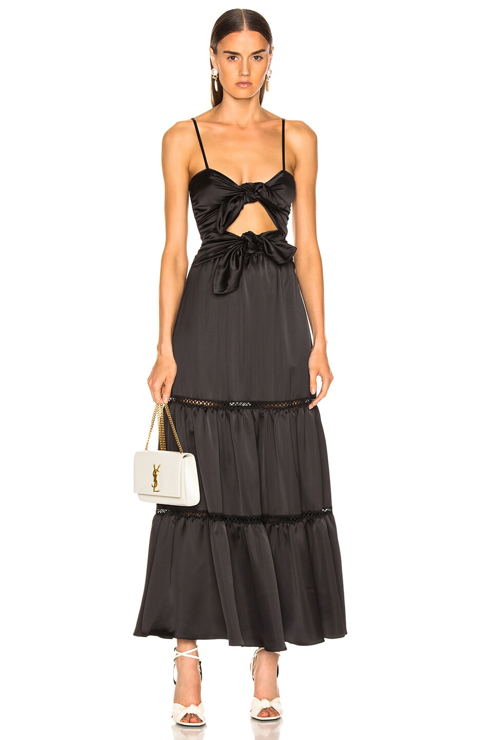 Image 1 of SIMKHAI for FWRD Tiered Dress in Black