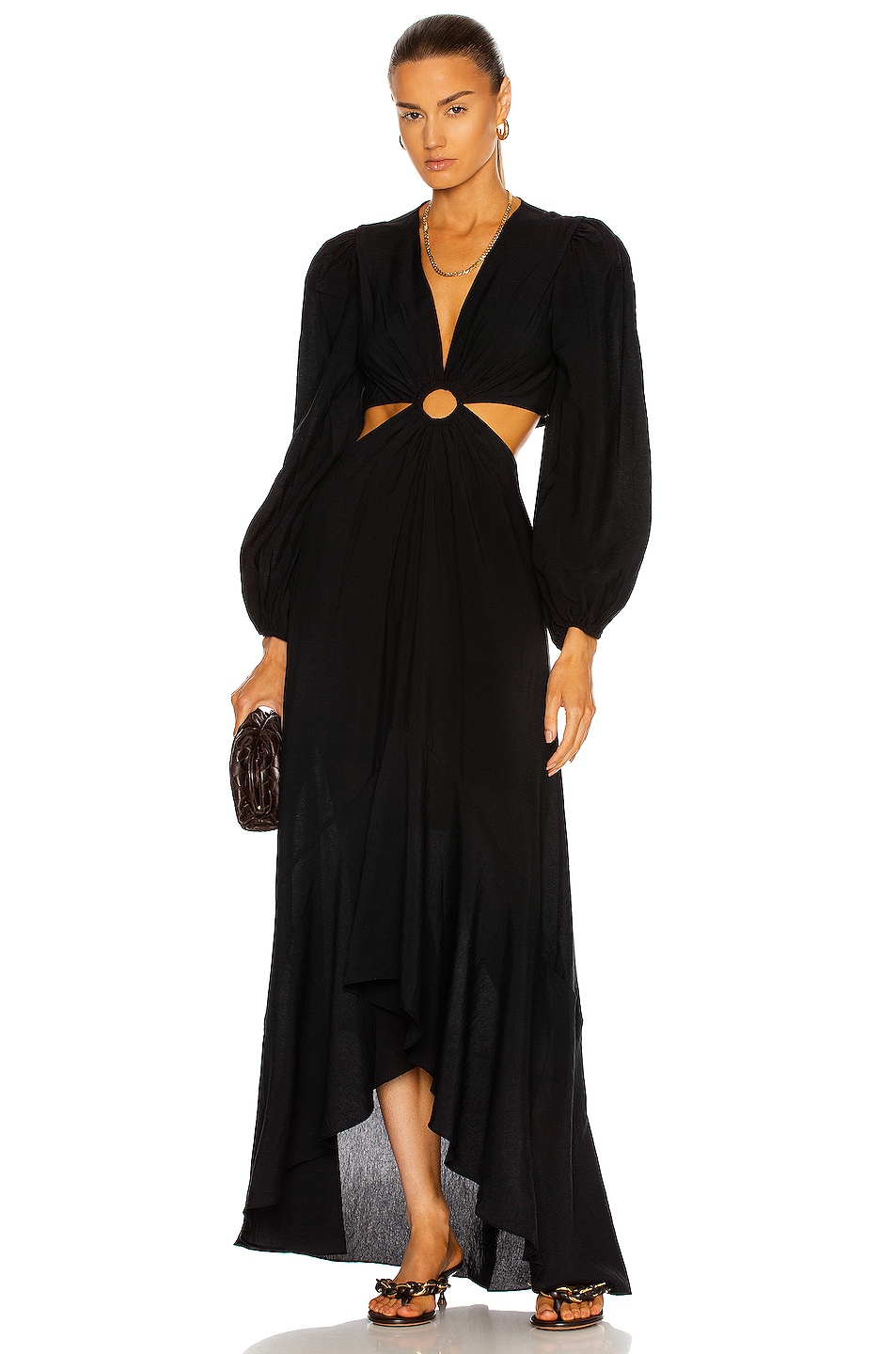 Image 1 of SIMKHAI Jaelynn Cut Out Dress in Black