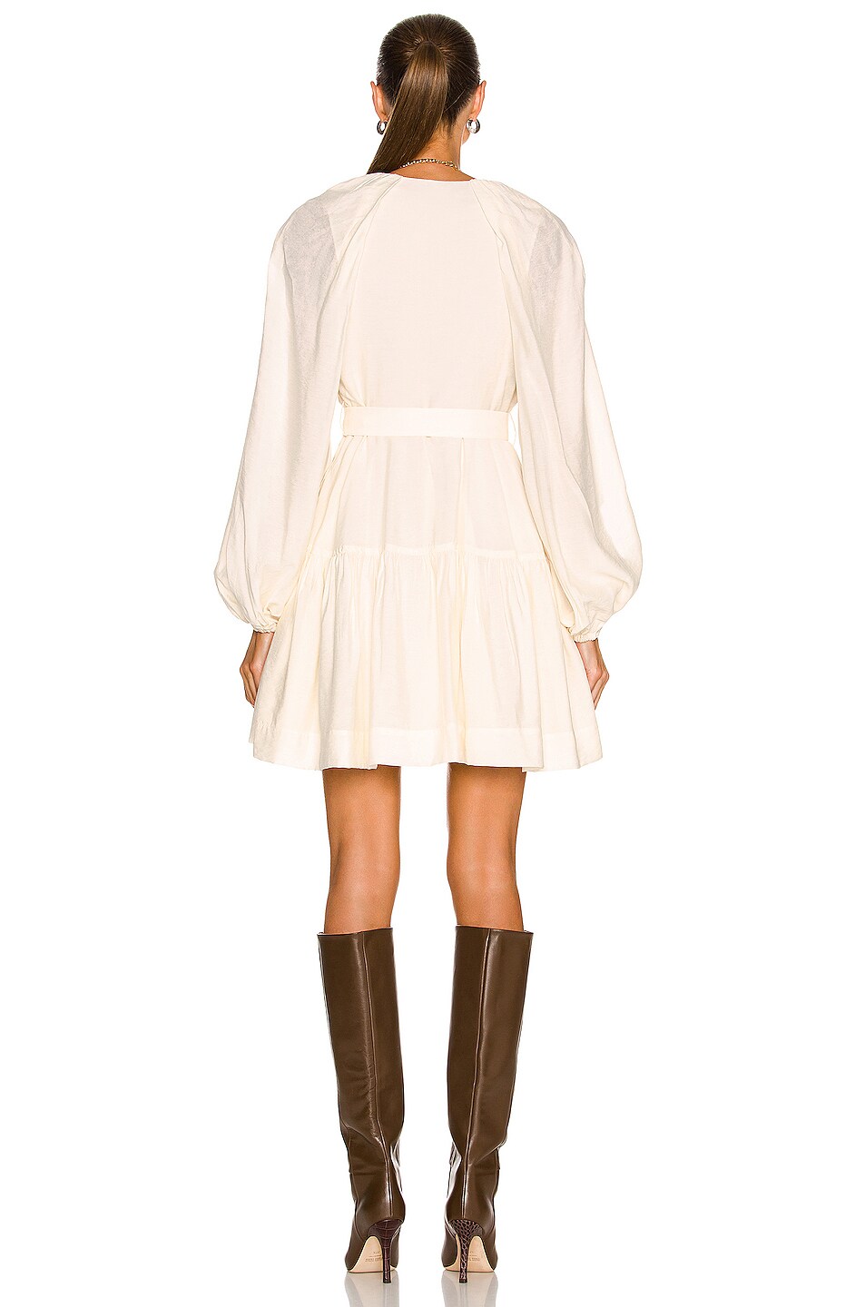 SIMKHAI Deidra Mini Dress in Ivory | FWRD