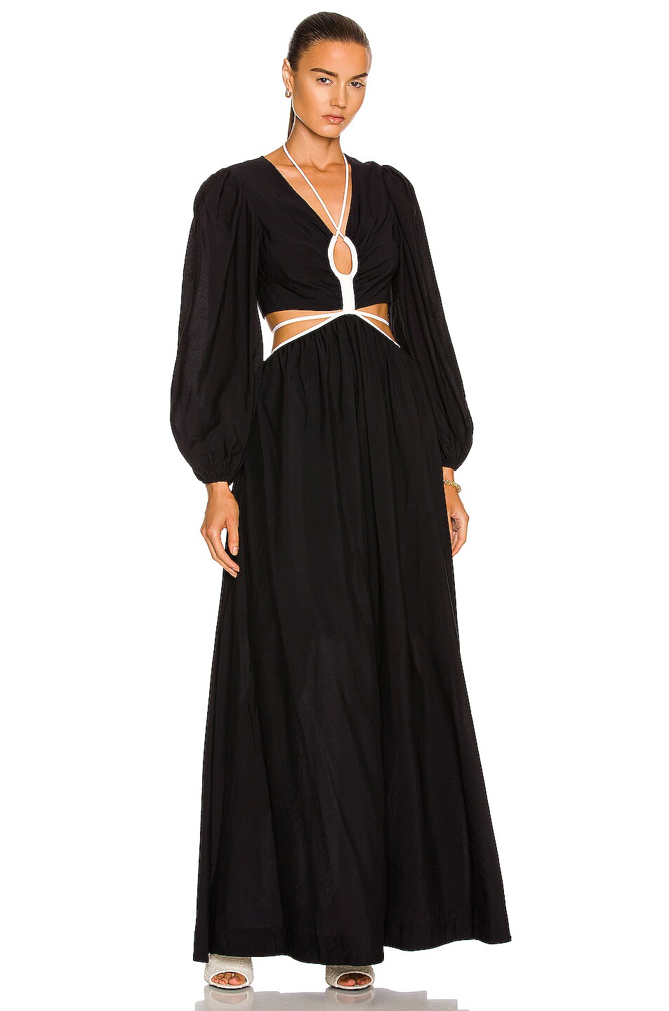 Image 1 of SIMKHAI Tierneigh Maxi Dress in Black