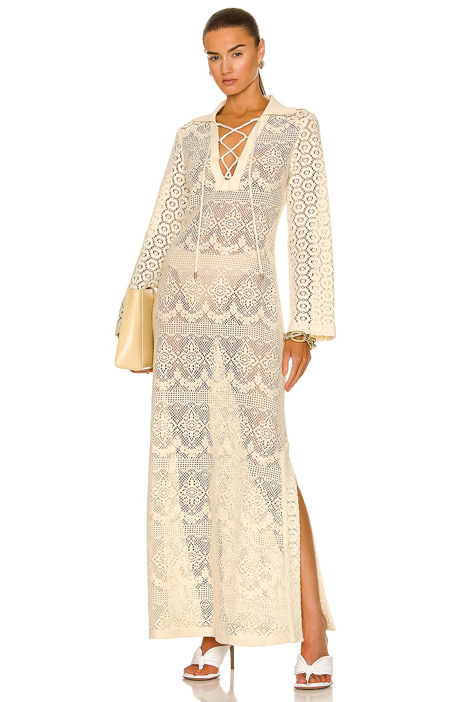 Image 1 of SIMKHAI Zariah Maxi Dress in Ceramic