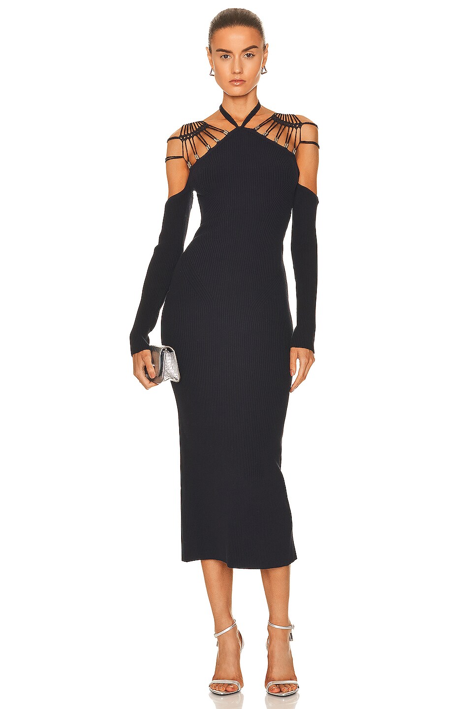 Image 1 of SIMKHAI Payten Midi Dress in Black