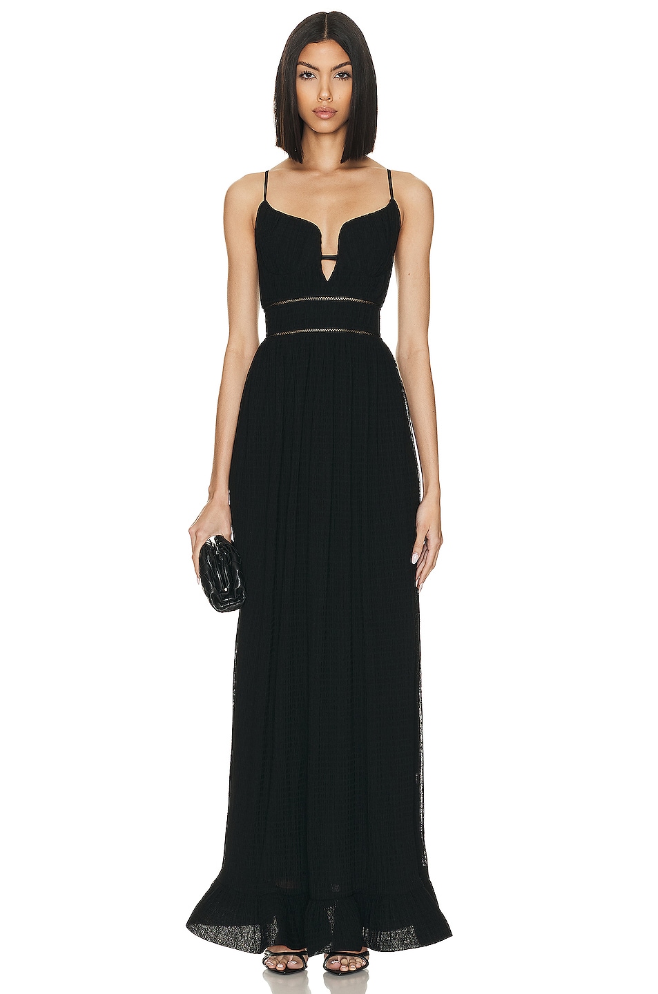 Image 1 of SIMKHAI Maude Bustier Gown in Black