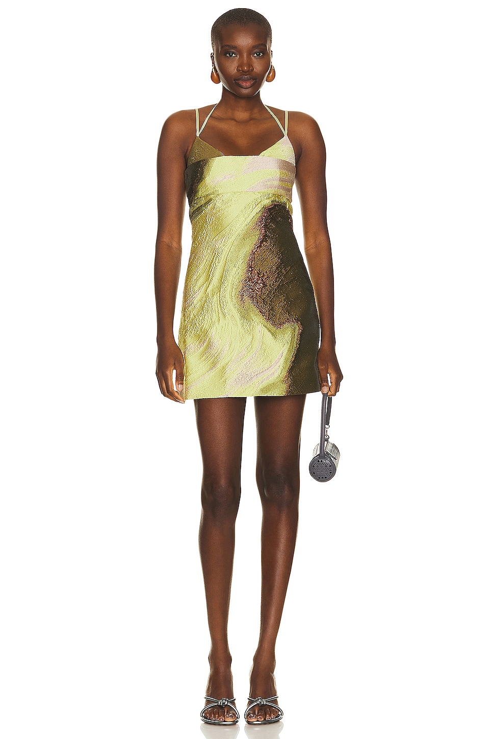 Image 1 of SIMKHAI Rozlyn Mini Dress in Luminary Sierra