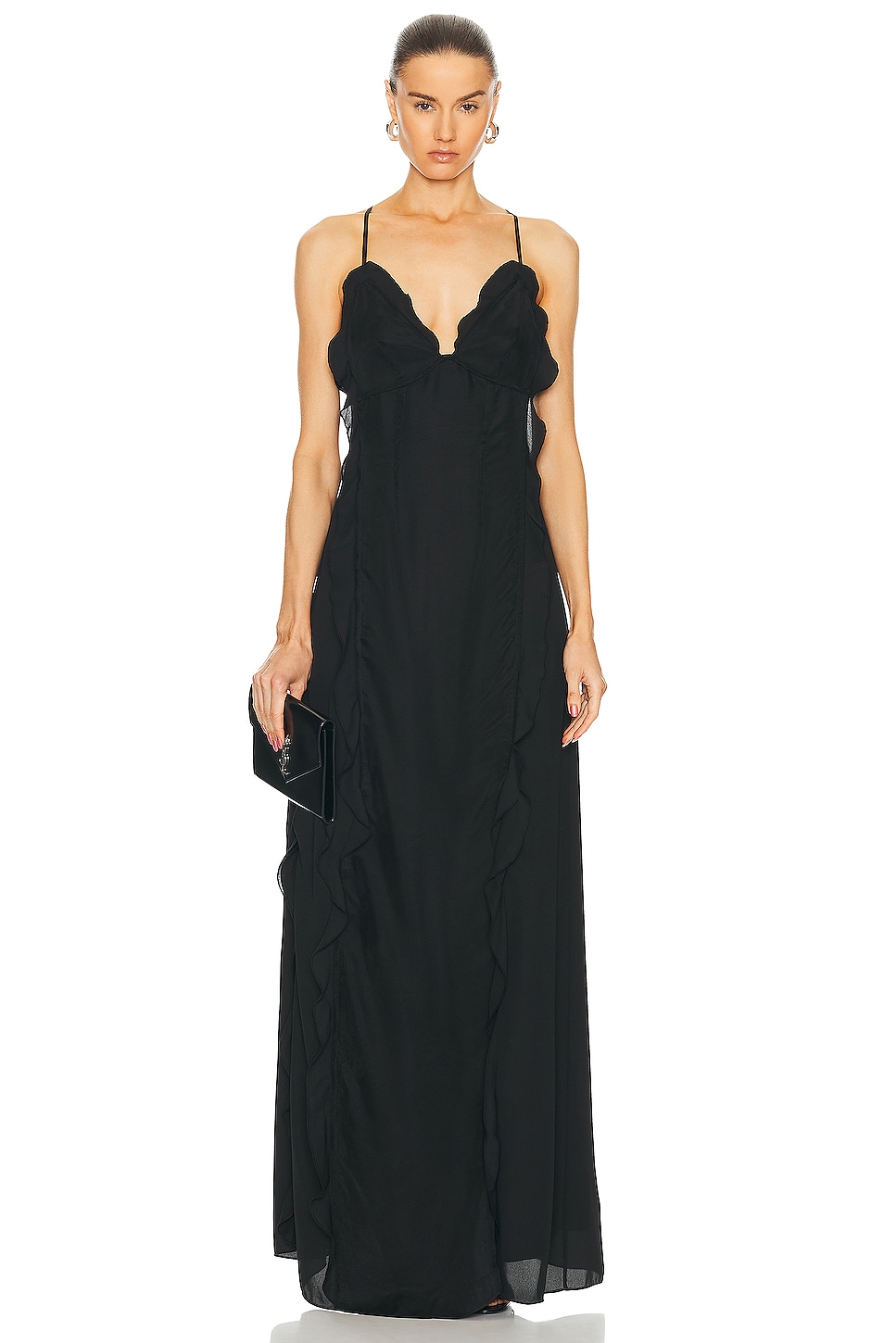 Image 1 of SIMKHAI Emily Cami Maxi Dress in Black