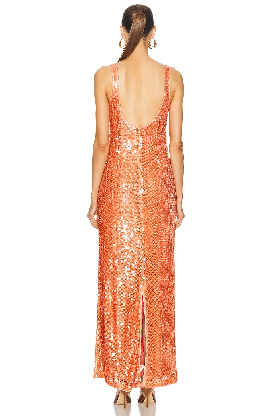 SIMKHAI Bex Tank Maxi Dress in Grapefruit | FWRD