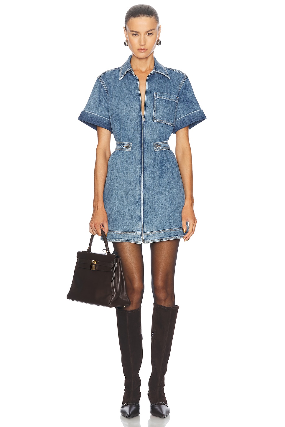 Sandler Mini Dress in Blue