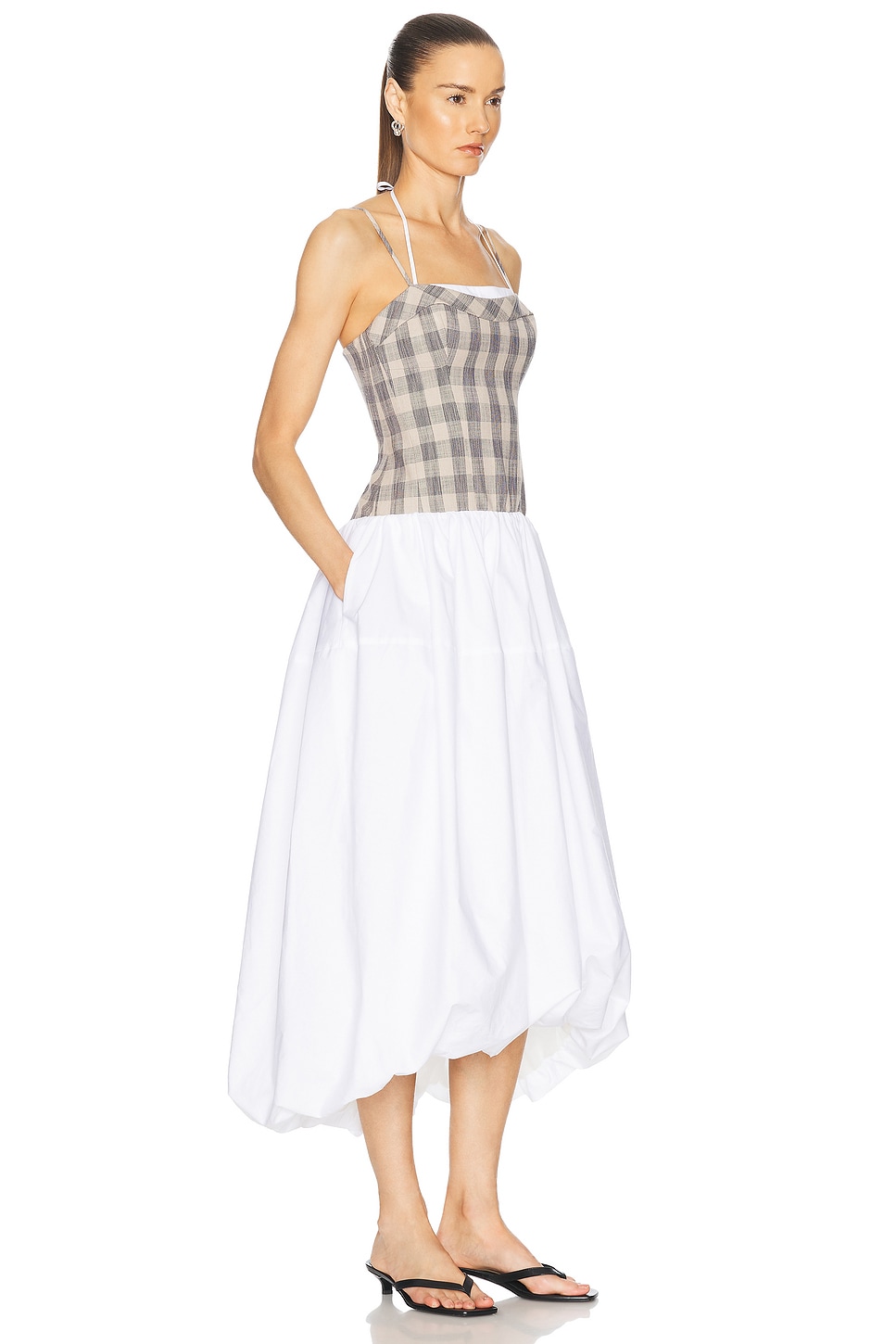 Shop Simkhai Pfeiffer Bustier Midi Dress