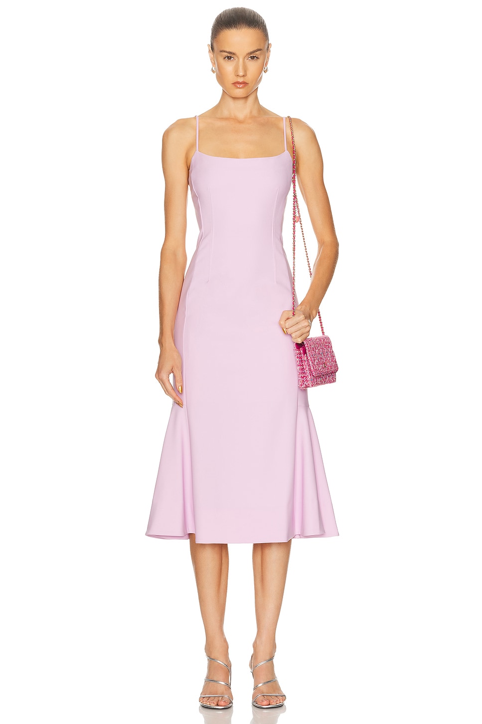 Image 1 of SIMKHAI Kimmy Midi Dress in Orchid