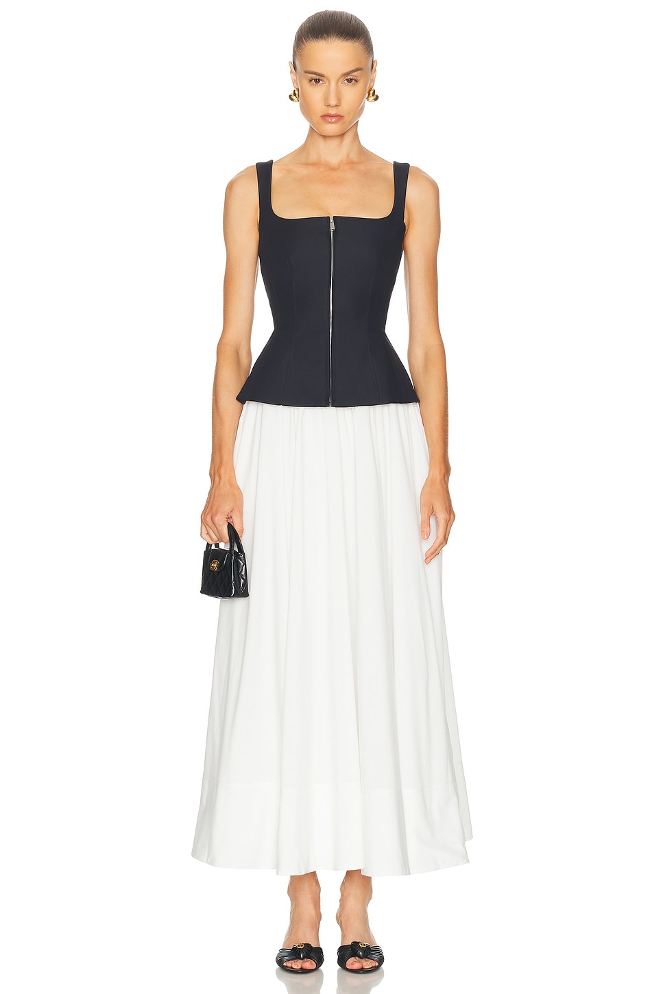 Image 1 of SIMKHAI Jolynn Midi Dress in Black Multi