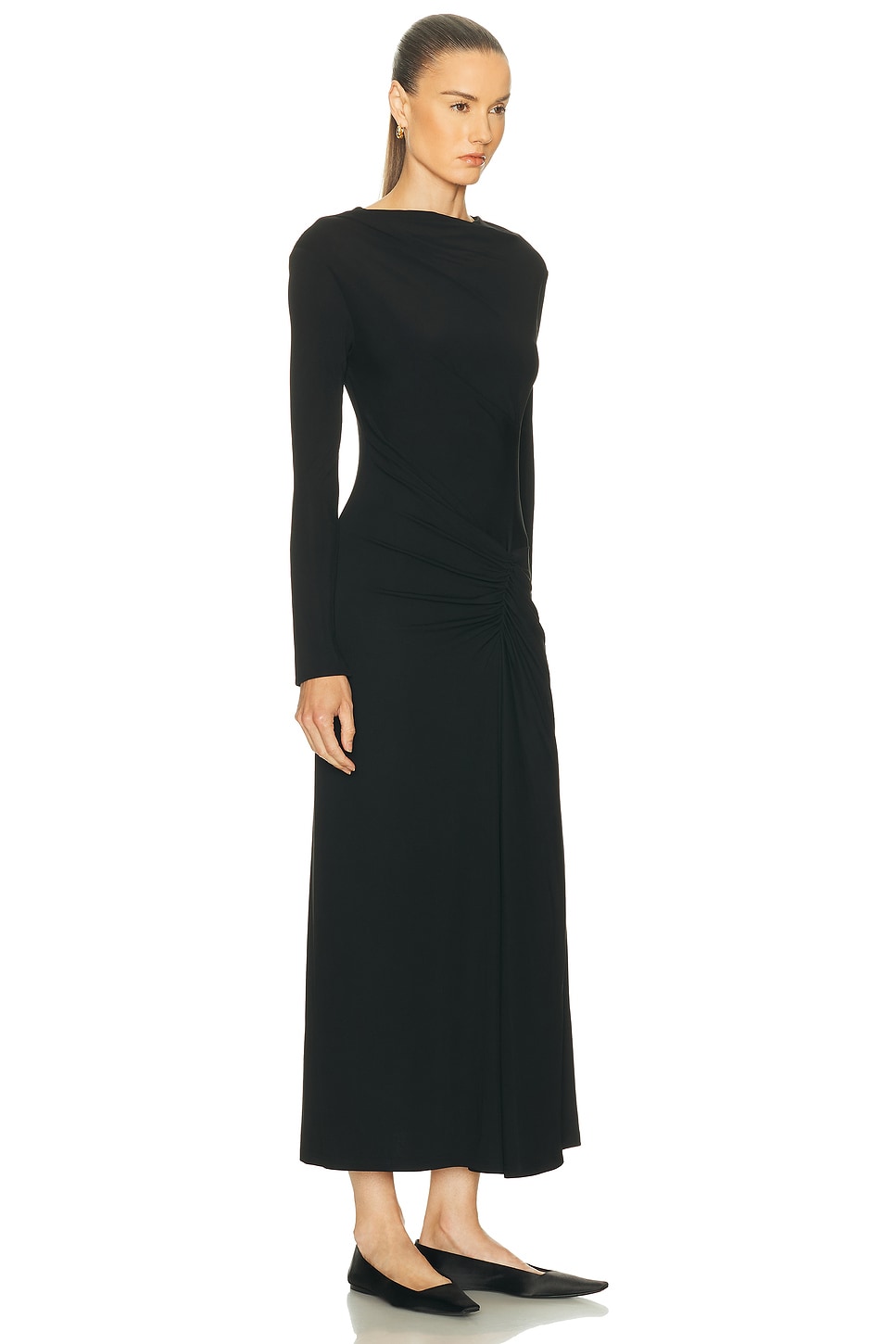 Simkhai Ferrera Longsleeve Midi Dress In Black