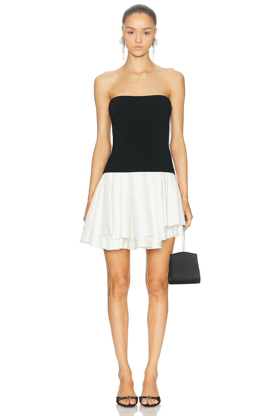Simkhai Isabelle Strapless Mini Dress In Black