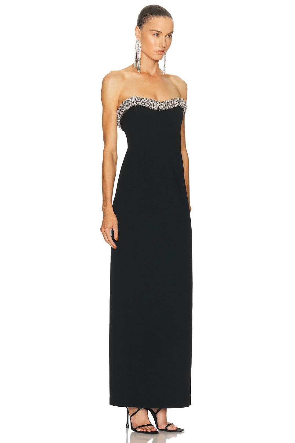 Simkhai Riona Bustier Gown In Black