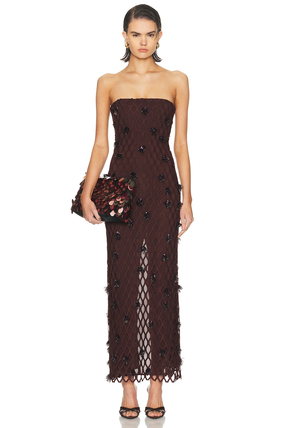 Image 1 of SIMKHAI Iridessa Gown in Mahogany