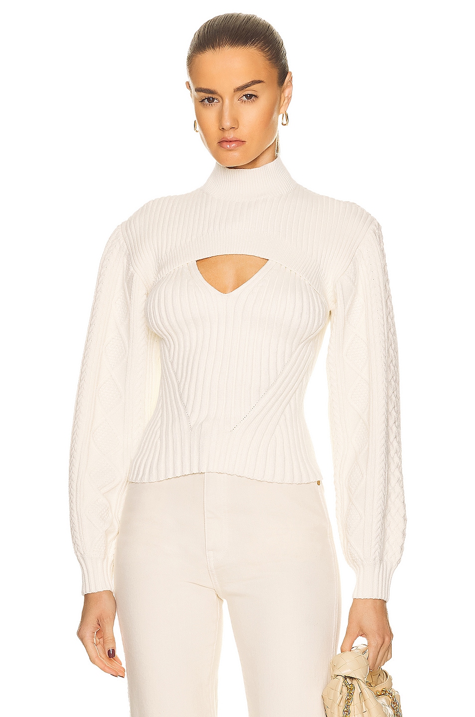 Image 1 of SIMKHAI Elkie Sweater in Ivory