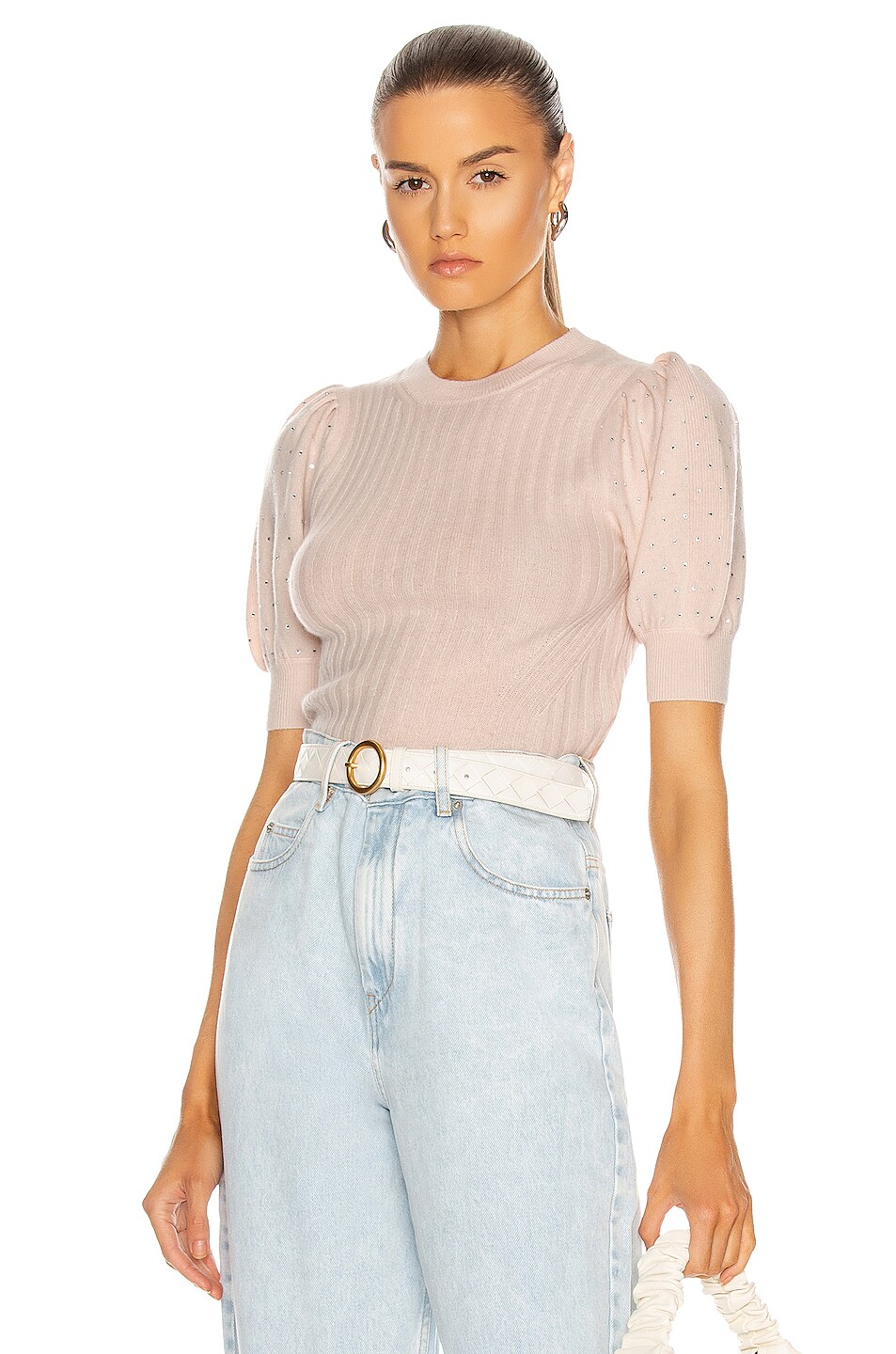Image 1 of SIMKHAI Daphne Sweater in Blush