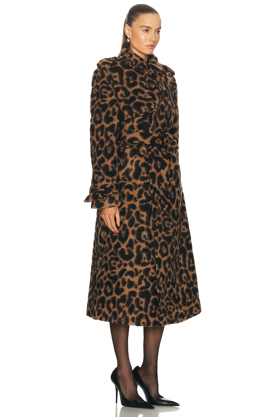 Simkhai Rumi Belted Coat In Brown