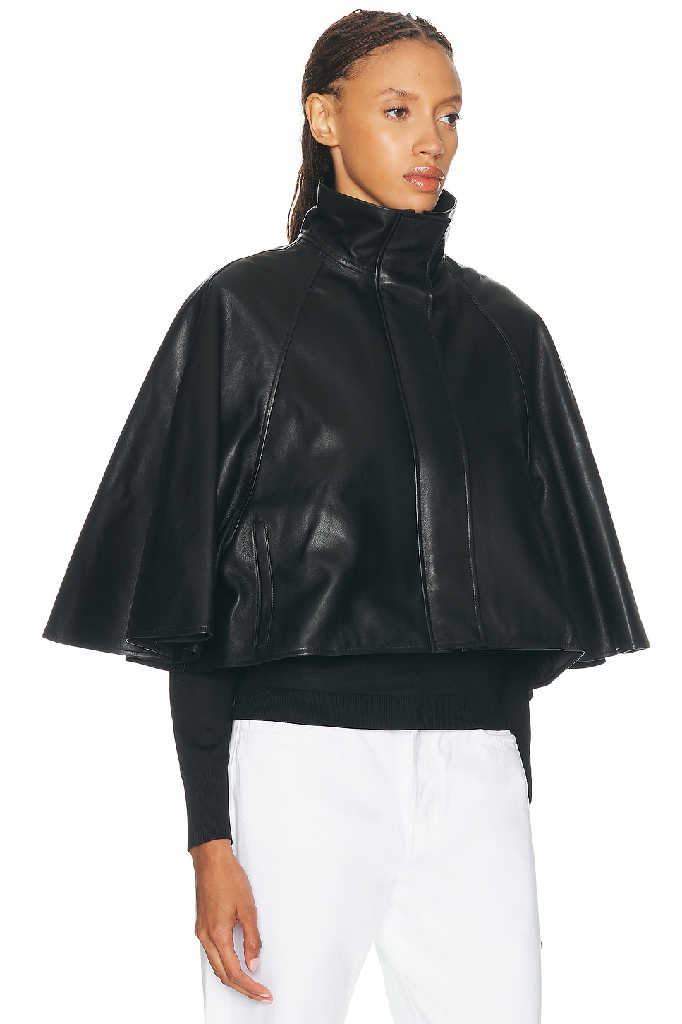 Simkhai Orvik Cape Jacket In Black