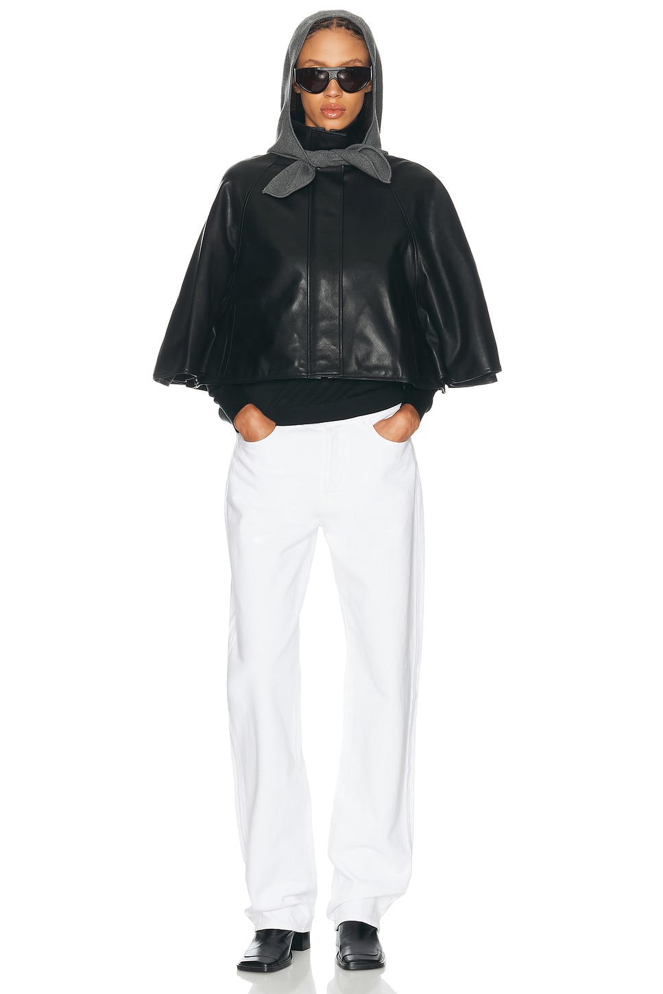 Simkhai Orvik Cape Jacket In Black