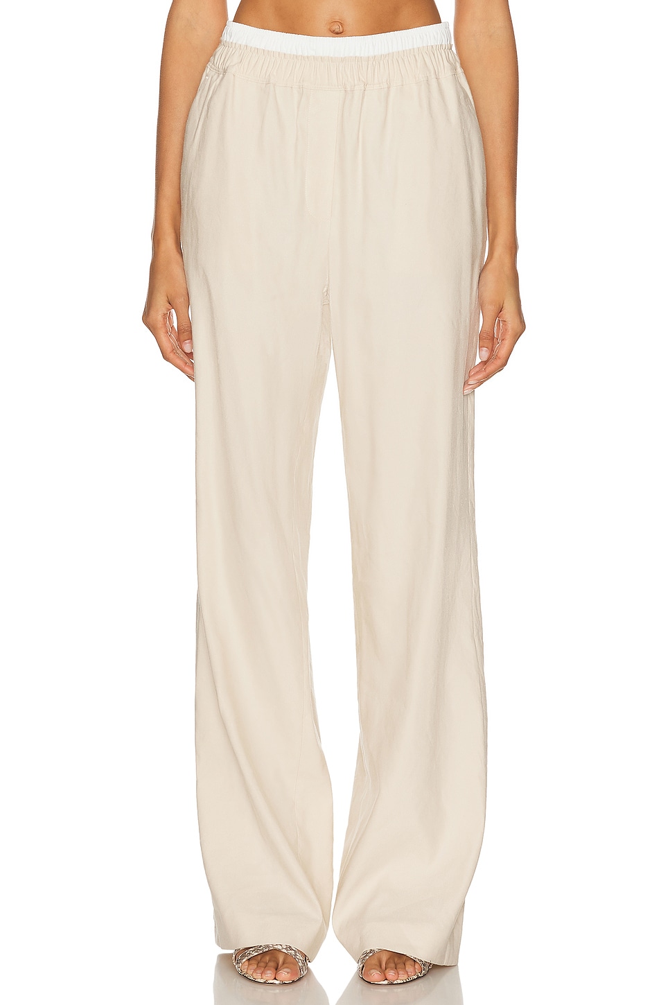 Bristol Straight Leg Pant in Beige