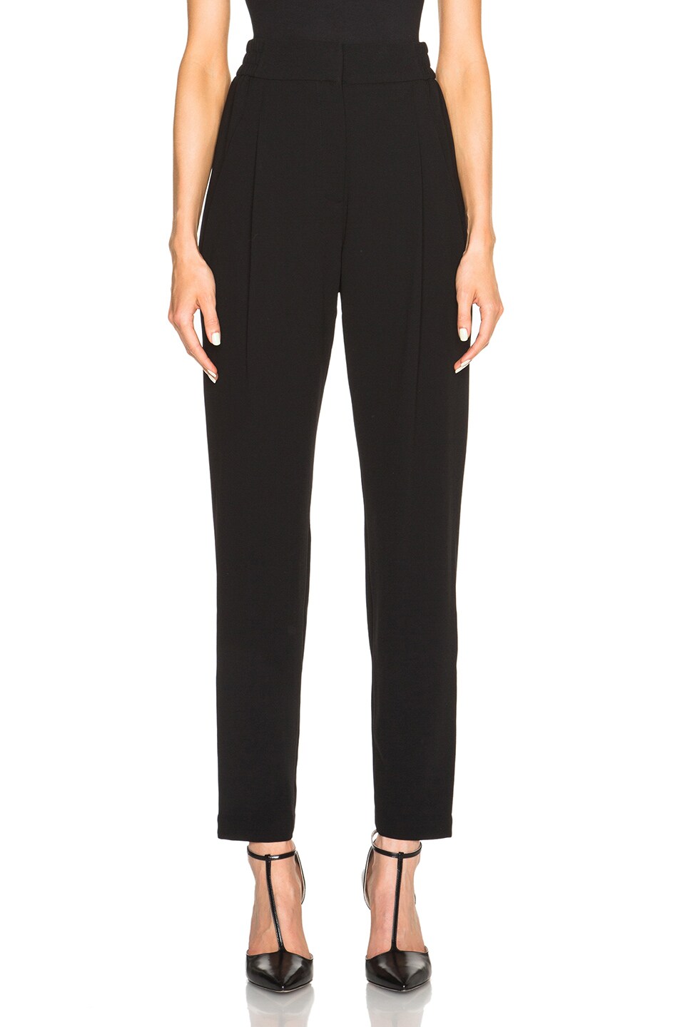 Image 1 of SIMKHAI Crepe Snap Trousers in Black