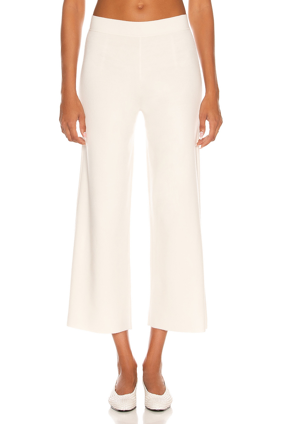 Image 1 of JONATHAN SIMKHAI Lenore Cropped Pant in Papyrus
