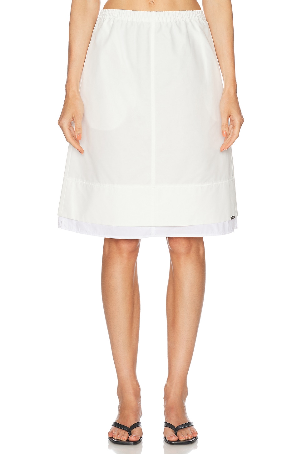 Shop Simkhai Aubria Skirt In White