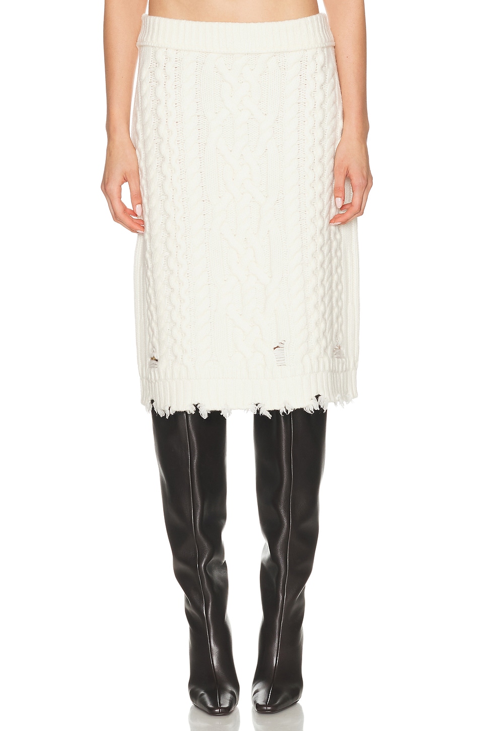 Image 1 of SIMKHAI Brioni Skirt in Ivory