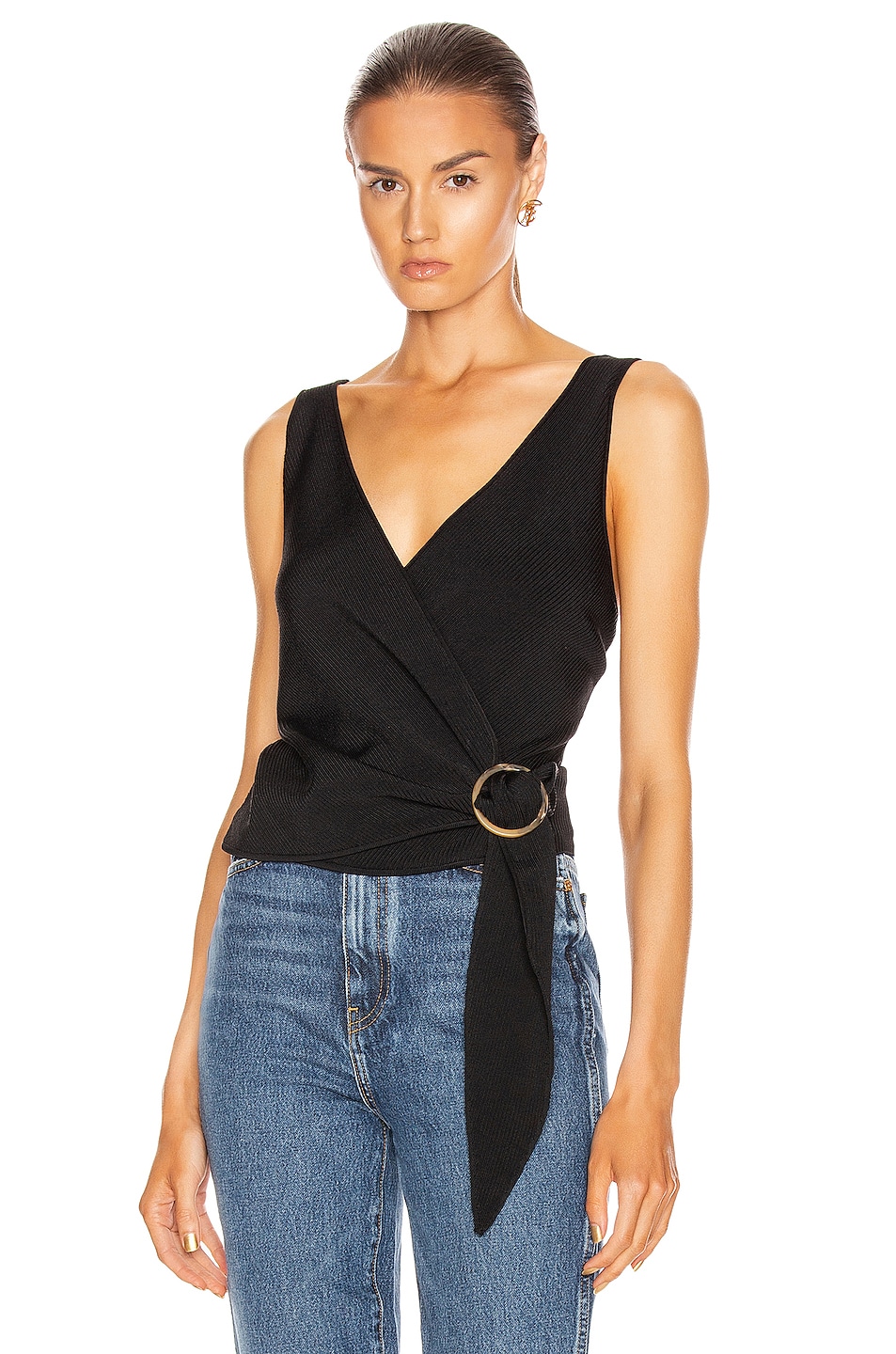 Image 1 of SIMKHAI Callie Knit Top in Black